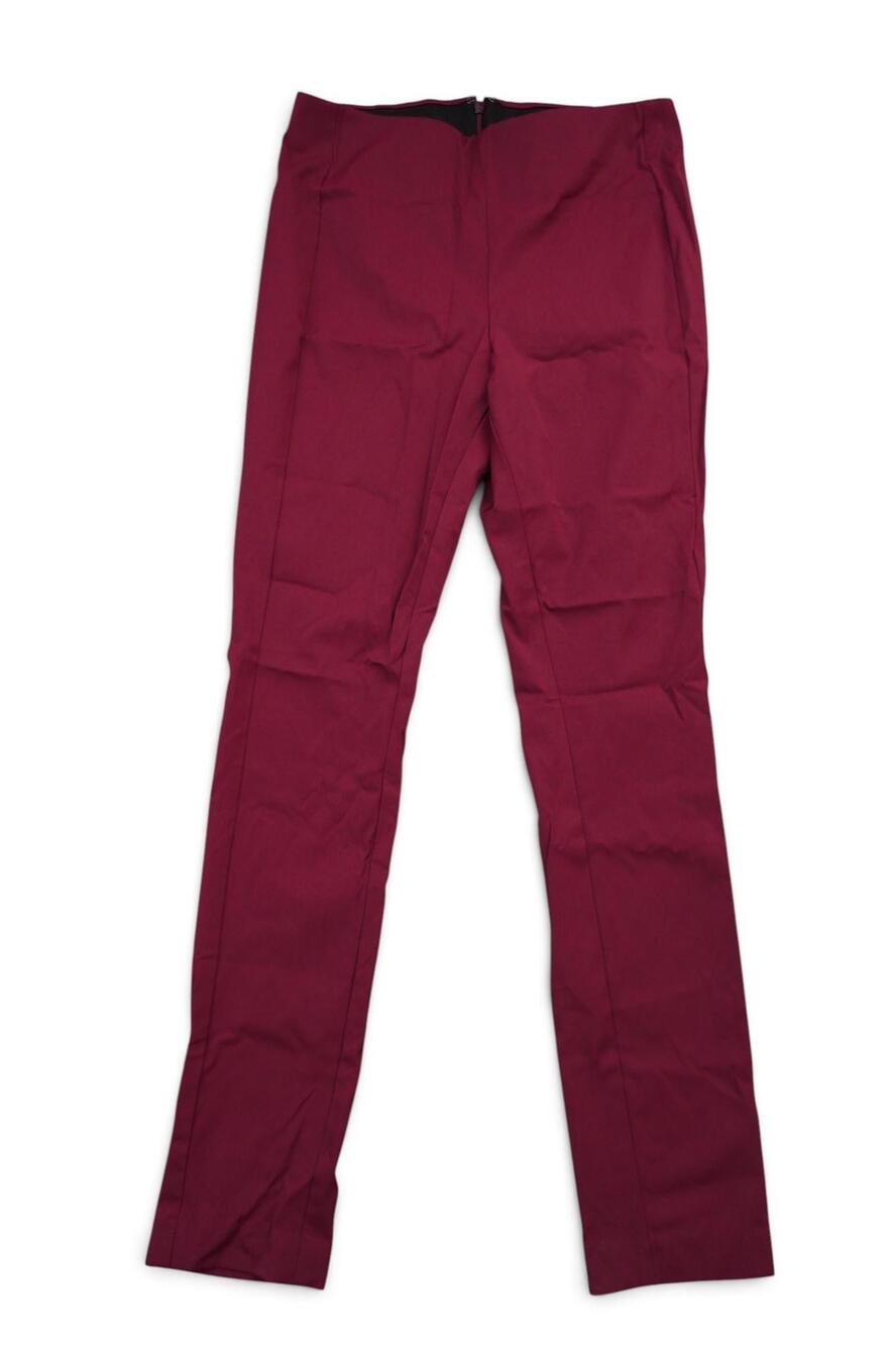Theory Pants Womens 6 Red Twill Slim Straight Leg Stretch Dress Work Office
